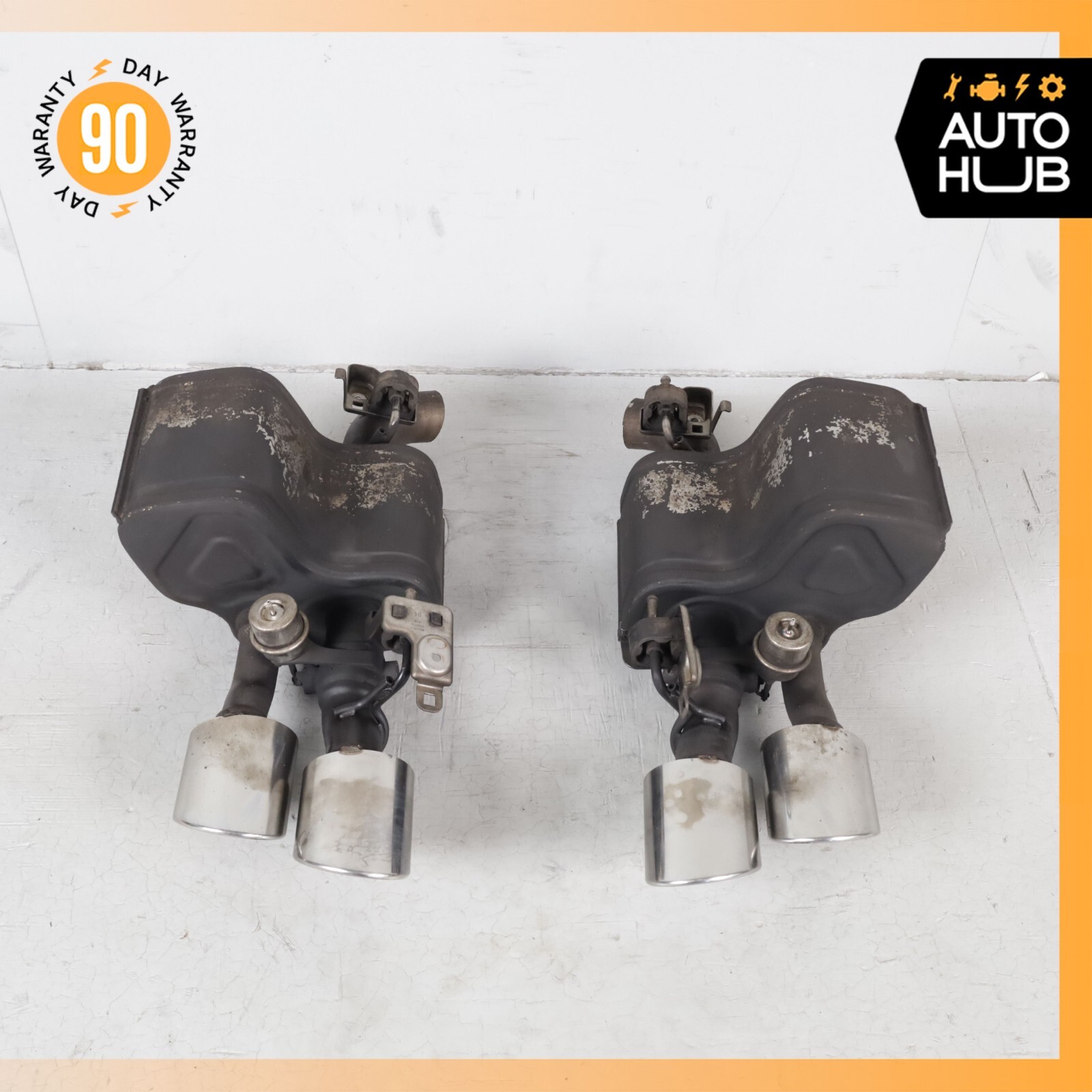 Maserati Quattroporte S Q4 M156 Exhaust Muffler Left & Right Side Set OEM