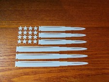 Ammo Bullet American Flag Vinyl Decal Bumper Sticker Truck Windows Outdoors Ammo Bullet American Flag Vinyl Decal Bumper Sticker Truck Windows Outdoors