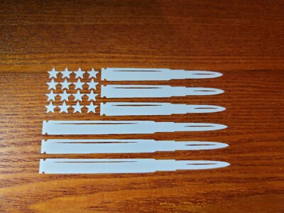 Ammo Bullet American Flag Vinyl Decal, Bumper Sticker, Truck, Windows, Outdoors!