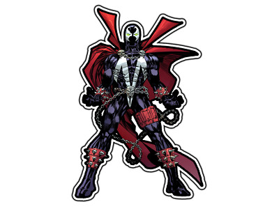 Spawn Comics #1 Comic Sticker Waterproof Vinyl Decal Die-Cut Car Laptop
