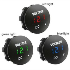 DC 12V-24V LED Display Motorcycle Voltage Meter Battery Gauge Car Voltmeter