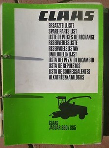 Claas Häcksler Jaguar 685 + 690 Ersatzteilkatalog