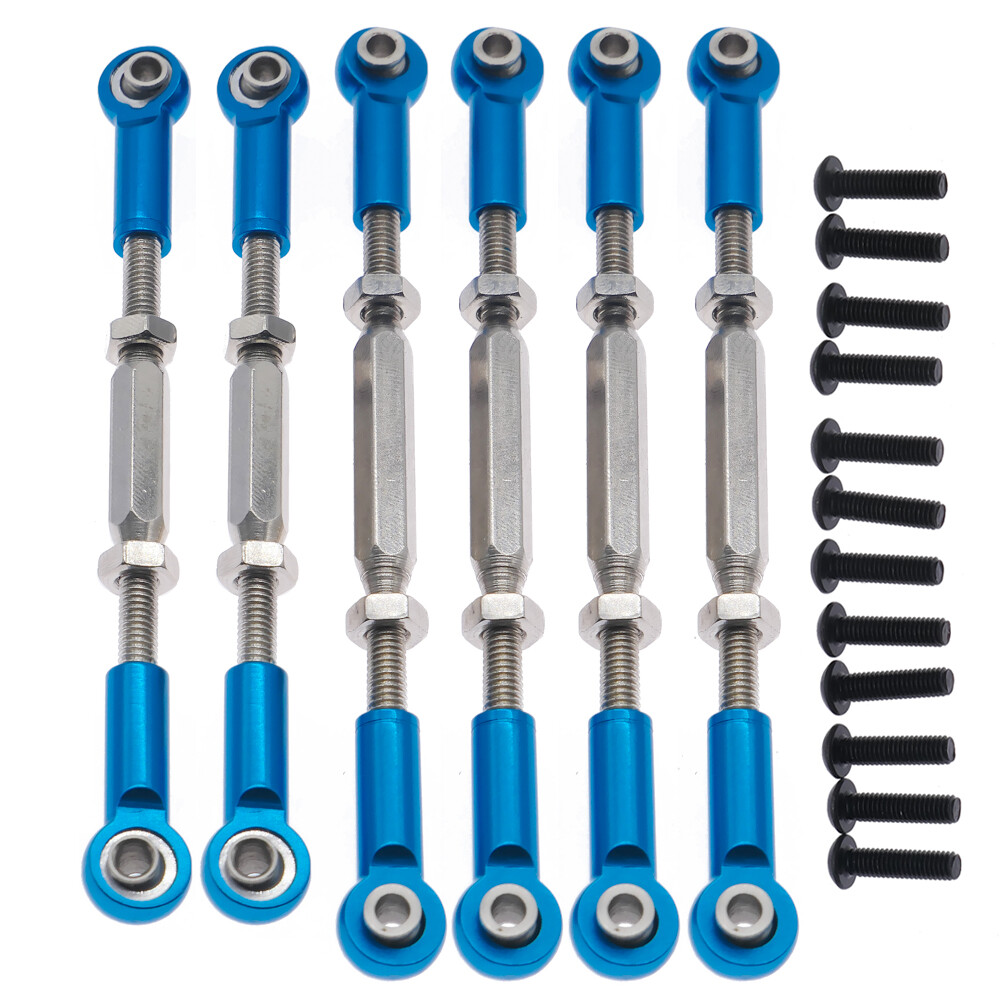 RCAWD 6pcs Full Set Turnbuckles Tie Rod For 1/10 ECX 2WD Series Upgraded Parts