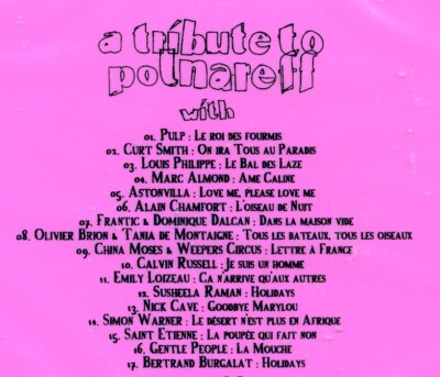 A Tribute To Polnareff 1 CD Pink Box Calvin Russell Nick Cave Chamfort M Mandel