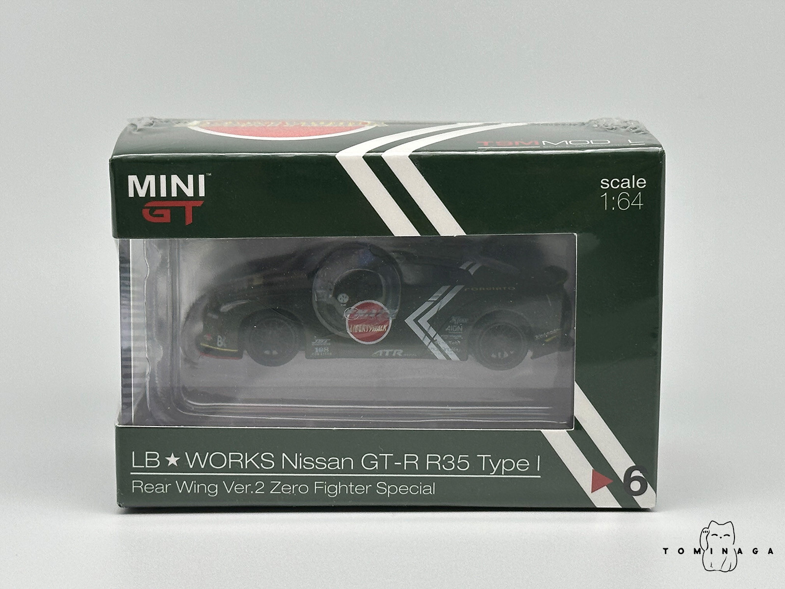 Mini GT 6 LB WORKS Nissan GT-R R35 Type I Rear Wing Ver.2 Zero