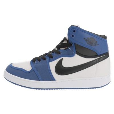 NIKE AIR JORDAN 1 KO HIGH STORM BLUE TOP SNEAKERS WHITE US 12 30cm 
