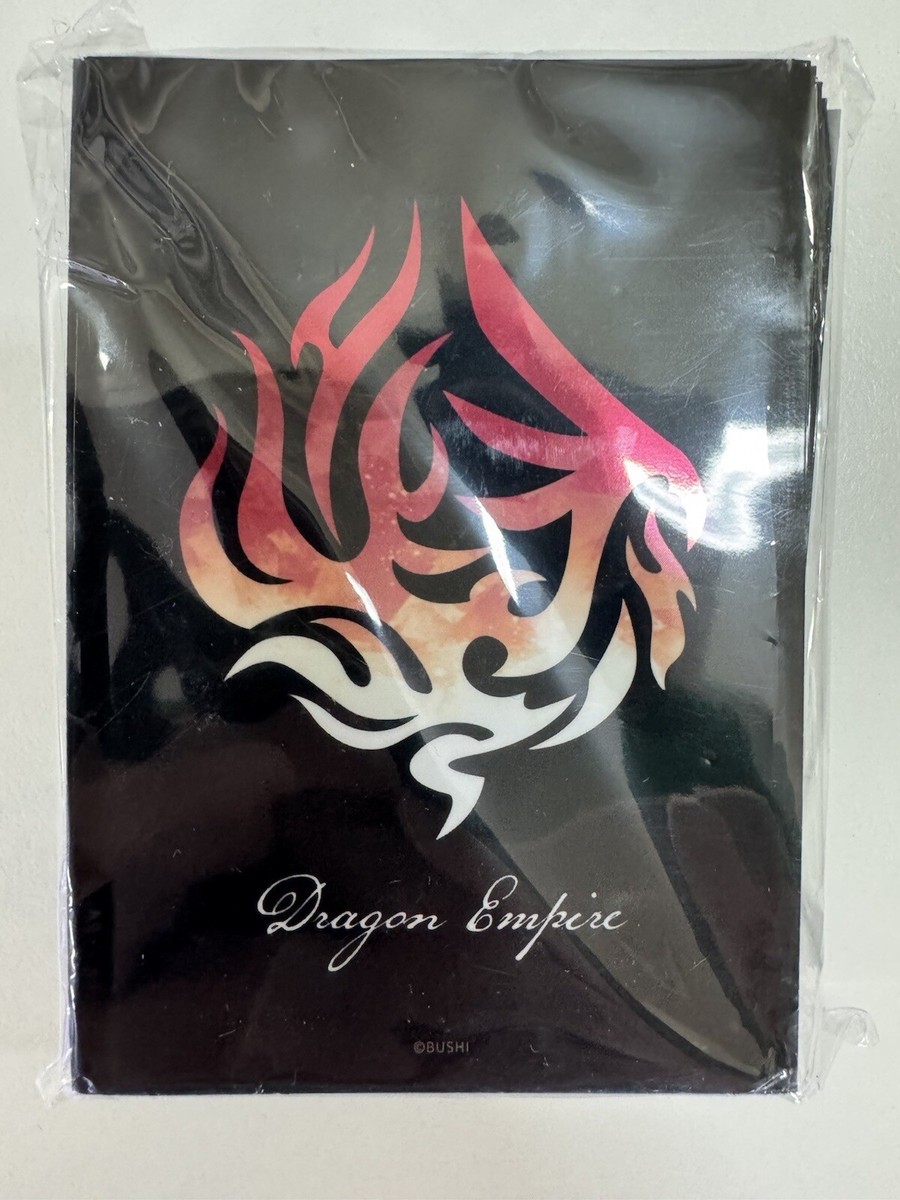 CARDFIGHT VANGUARD DIVINEZ DRAGON EMPIRE NATION LOGO BLACK SLEEVES