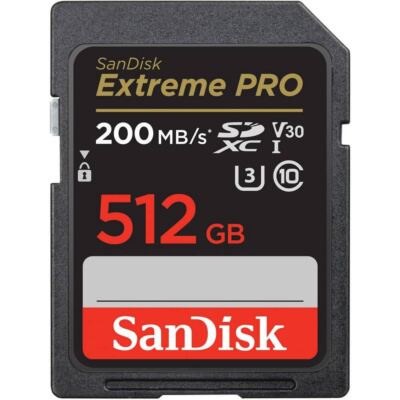 SanDisk Extreme PRO SDXC Karte 200MB s UHSI U3 V30 512GB SDSDXXD-512G-GN4IN