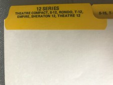 Allen Manuals: 12 Series, B W Series, 15 Series, TC Series, Audio System, TC-1