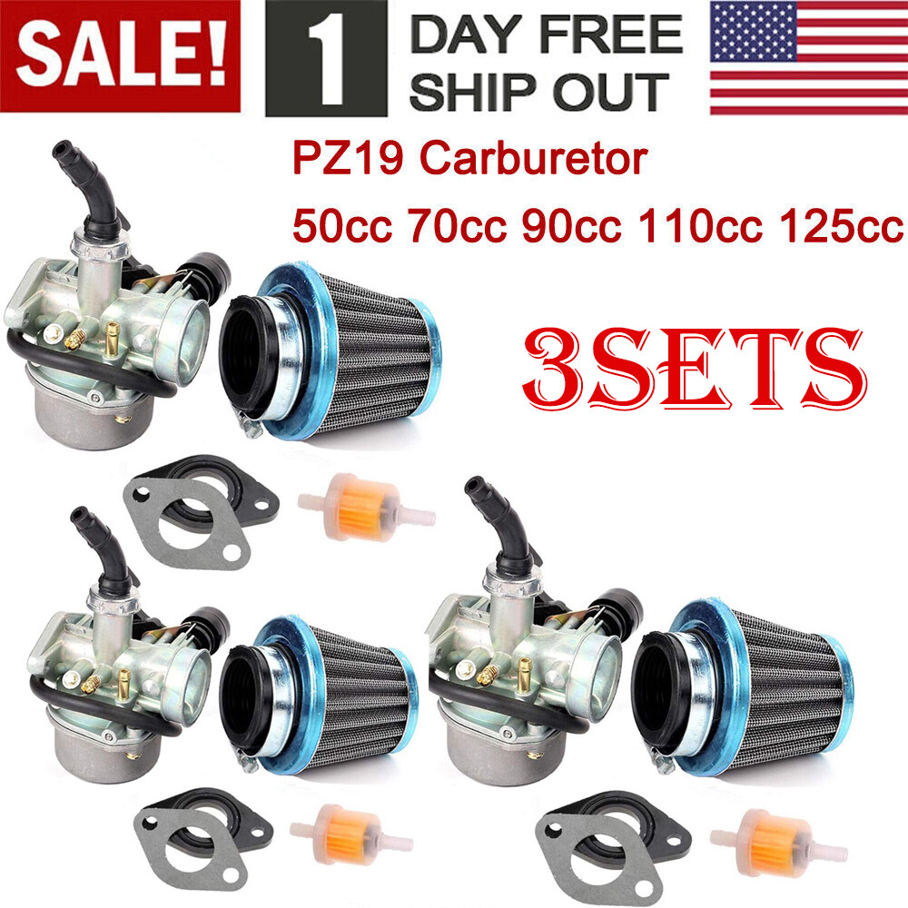 Carburateur PZ19 Avec Starter Câble – Pour 50cc à 125cc – VTT, Dirt Bike, Go-kart – Diamètre 19mm