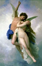 Psyche et LAmour, William-Adolphe Bouguereau *Art Postcard*