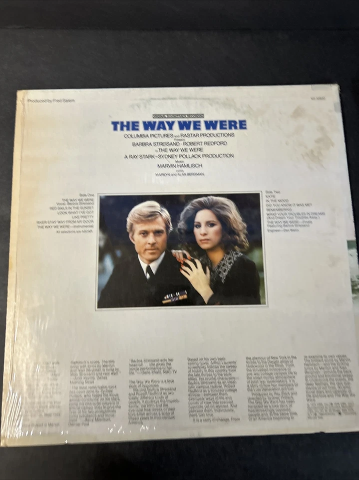 THE WAY WE WERE ORIGINAL SOUNDTRACK 1974 LP BARBRA STREISAND ROBERT REDFORD Foto 2 de 4
