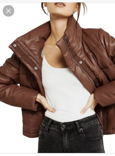 abercrombie Mini Puffer Faux Leather 