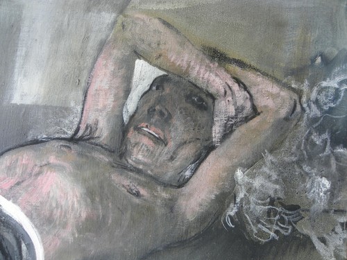 Alberto SUGHI (Cesena 1928-Bologna 2012) La siesta del muratore TELA cm 86x121 - Foto 4 di 13