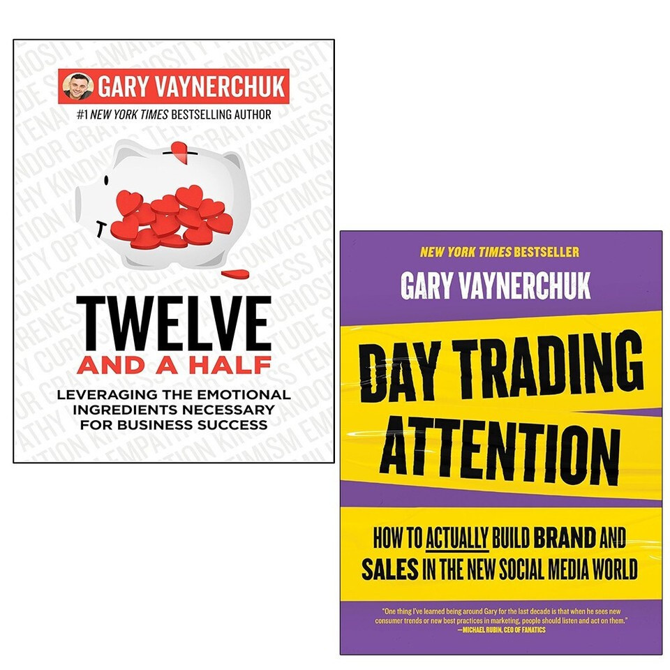 Gary Vaynerchuk Collection 2 Books Set Day Trading Attention,Twelve and a Half