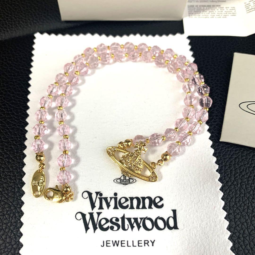 Vivienne Westwood Pearl Choker Necklace Pink Gold no Box | eBay