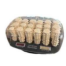 General Electric Hairsetter 18 Hot Rollers Curlers Pageant Travel F2HCD1 No Clip