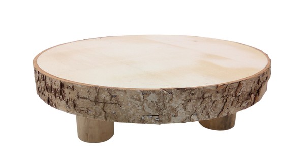 Deko Holz-Tischchen 20Cm Tischdeko Weihnachtsdeko Gesteckunterlage Holztablett-image
