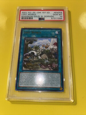 YuGiOh LOST WORLD #MGED-EN058 🔥PSA 10 GEM MINT🔥1st EDITION-2021