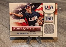 2014 Panini Elite Extra Edition USA Baseball 15U Game Jerseys Jacob Blas #18