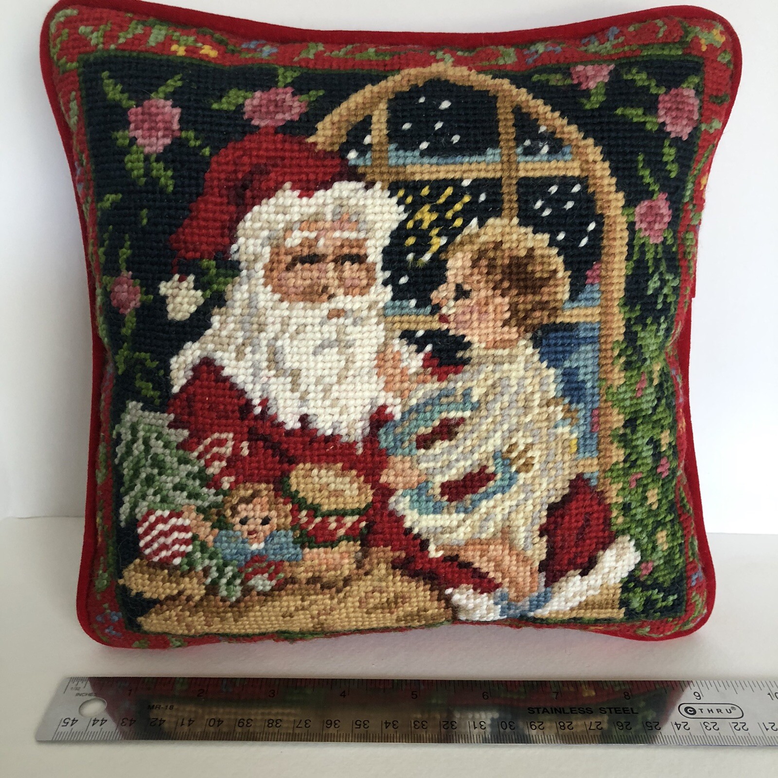 santa throw pillow