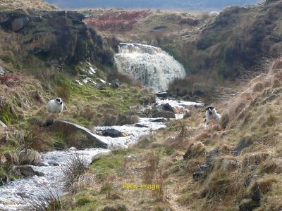 Photo 6x4 Waterfall on Muddy Brook, Meltham Holt Head Plenty of water aft c2012