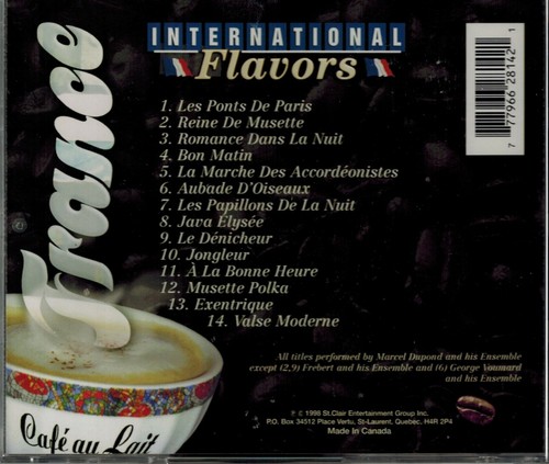 FRANCE - INTERNATIONAL FLAVORS - MINT CD - 1998 ST. CLAIR - Imagen 2 de 2