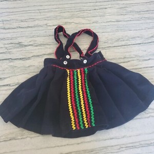 Bella Bliss Girls Navy Blue Corduroy Jumper with Ric Rac Detail Size 4