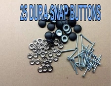 12-DURA-SNAP UPHOLSTERY BUTTONS #30-#36 WITH 3/4" -1 1/2" SCREW STUDS-ANY COLOR
