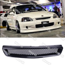 For 1999-2000 Honda Civic Jdm Type R Black Mesh Front Hood Grille Grill 99-20