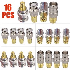 16PC BNC to SMA Type Male Female RF Connector Adapter Test Converter Kit US