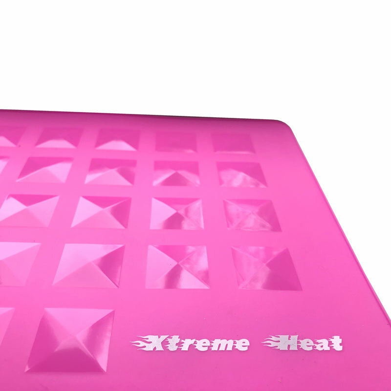 Pink Extreme Heat Silicone Rubber Heatproof Mat for Hair Straighteners