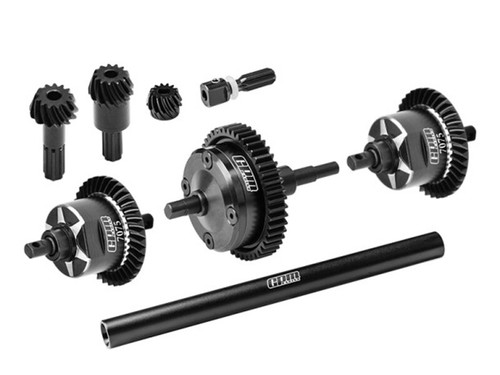 GPM 7075 ANTERIORE E CENTRALE E POSTERIORE CAMBIO COMPLETO DIFF 10780 PER RC TRAXXAS MINI MAXX - Foto 2 di 14