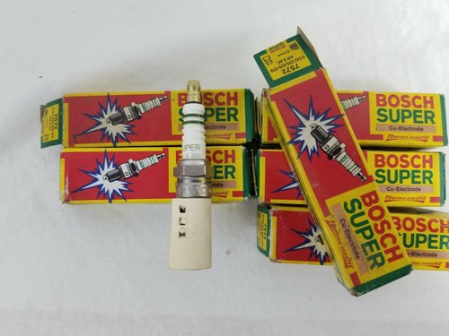 6-Pack Bosch Super Cu Electrode 7572 Spark Plugs HR9AC NOS!!! - Picture 3 of 4