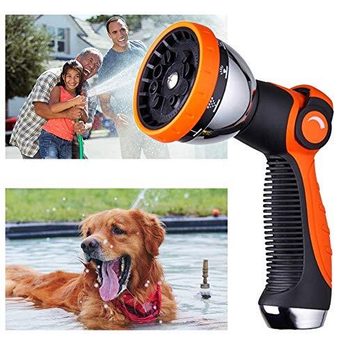 10Pattern Garden Hose Nozzle Sprayer High Pressure Hand Sprayer w/ Thumb Control - Picture 4 of 7