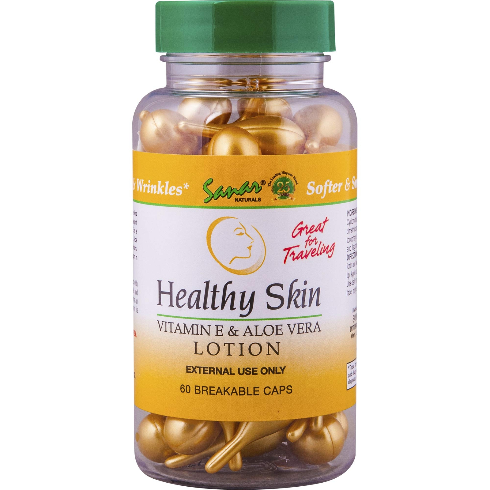 Healthy Skin Vitamin E and Aloe Vera Moisturizer Ampoules - Body Lotion for D...