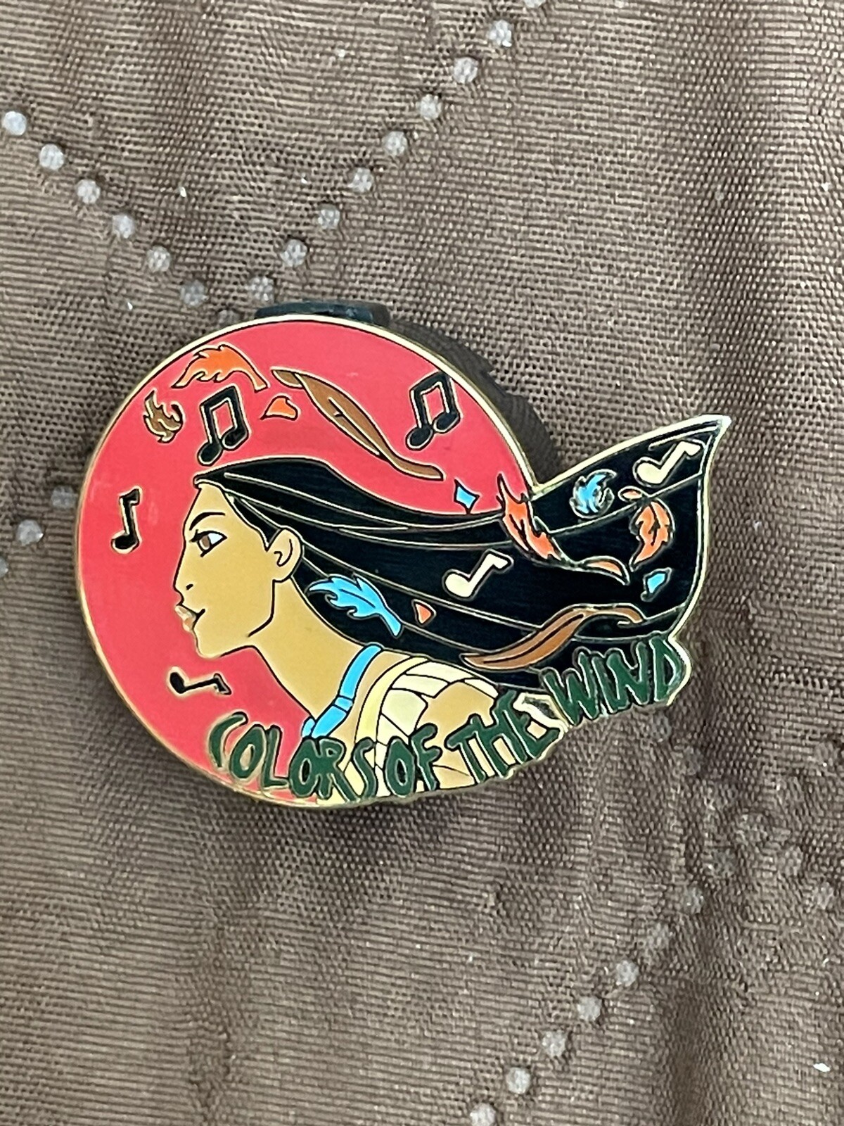 Disney Magical Musical Moments Colors of the Wind Pocahontas Pin 65A Not Working