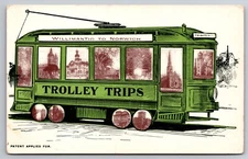 Trolley Trips Willimantic to Norwich Connecticut c1905 Postcard