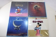 Lot 4 Fantasia Beauty  The Beast Aladdin Laserdisc LD English Audio Japan Subs
