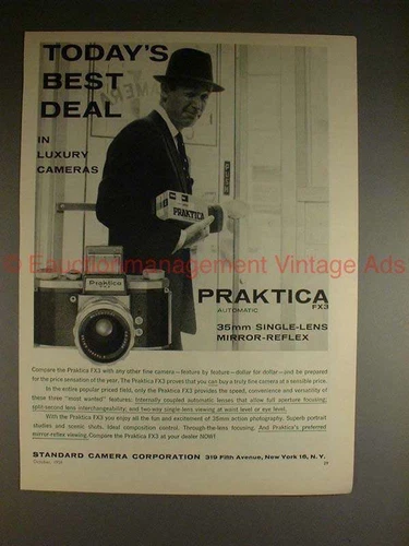 1958 Praktica FX3 Camera Ad, Todays Best Deal in Luxury
