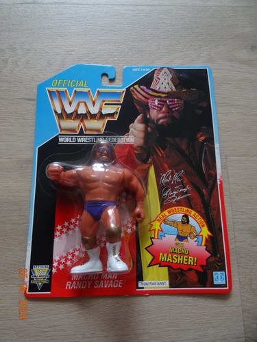 WWE WWF HASBRO Macho Man Randy Savage MOC NEW Exce...