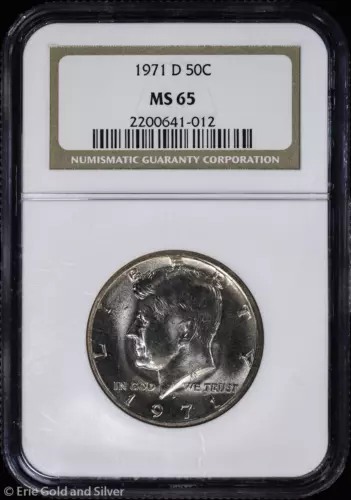 1971-D 50c Kennedy Half Dollar NGC MS 65 | Uncirculated UNC BU