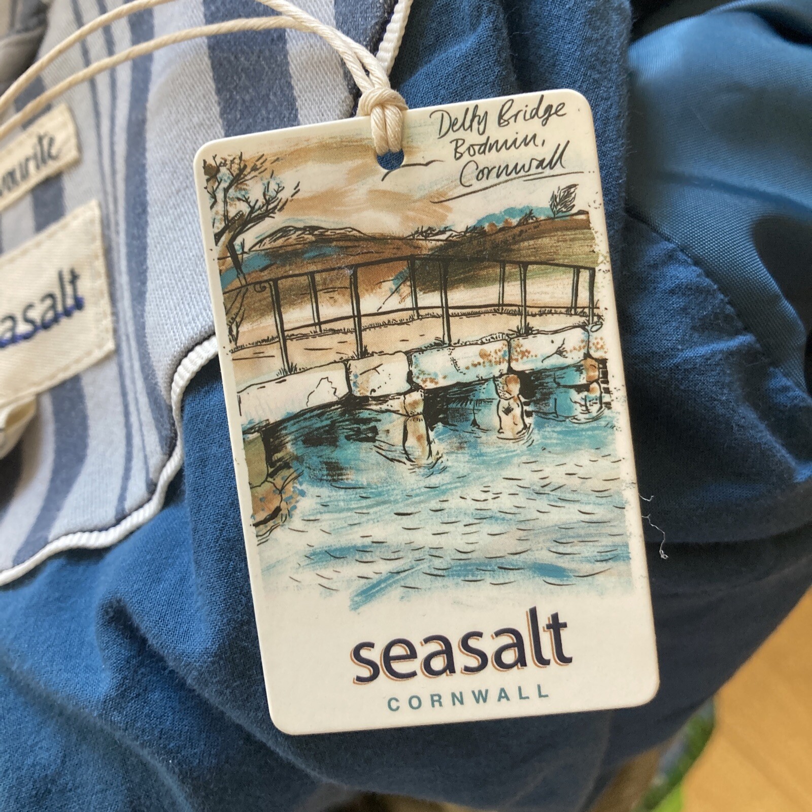 Seasalt Indigo Stripe "Earthenware" Jacket, Size 10 UK, BNWT 11