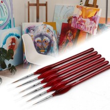 Extra Fine Detail Paint Painting Brushes Set of 6 Art Miniatures Model Maker