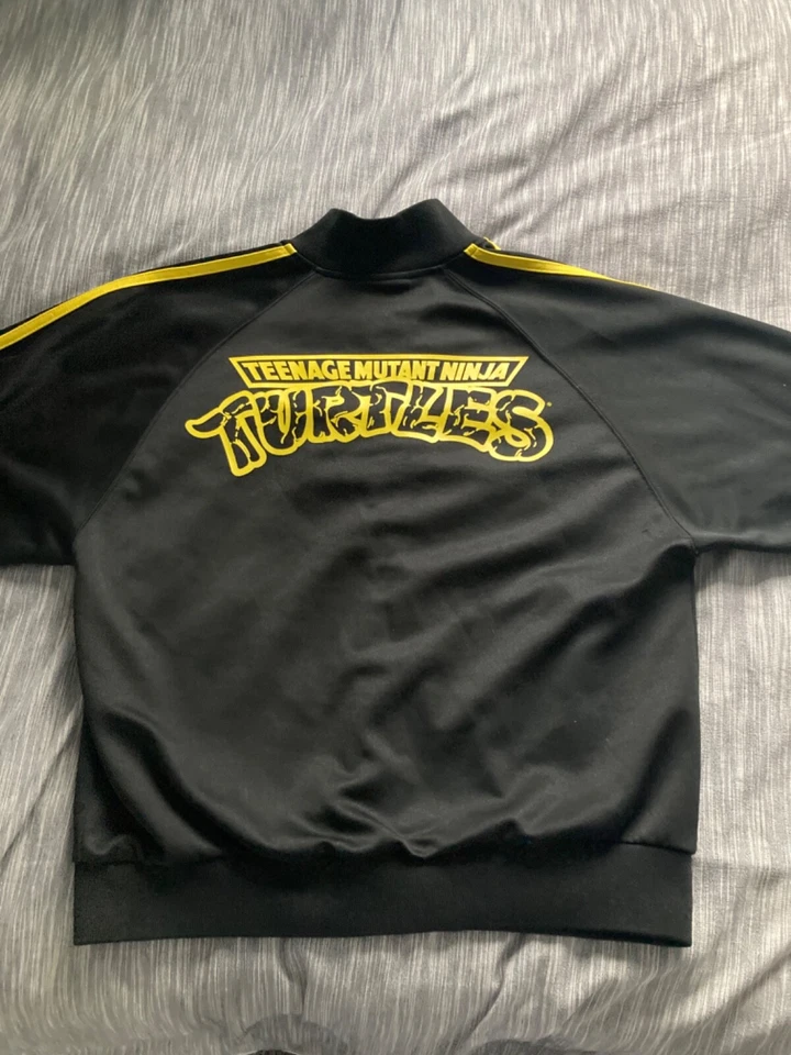 TEENAGE MUTANT NINJA TURTLES Track Jacket Black Full Zip Mens Sz M - image 2 of 4