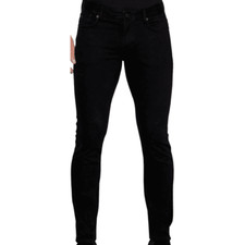 Emporio Armani J06 Slim Fit Washed Black Jeans