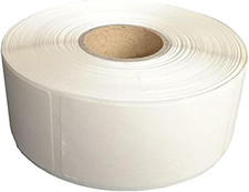 Blank White 1 X 2 Inch Dissolvable Labels for Food Rotation Prep Roll of 500 (1 
