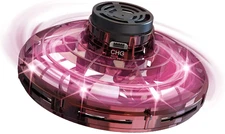 UFO Flying Spinner Ball Toy with LED Lights Hand Operated Hover Orb for Kids