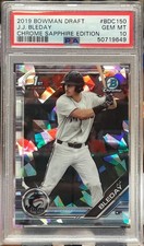 J.J. Bleday 2019 Bowman Chrome Draft 1st SAPPHIRE 💎 Refractor #BDC-150 PSA 10