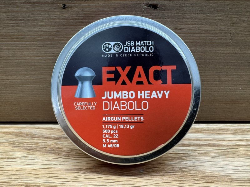 NEW DIABOLO EXACT .22 Caliber Air Gun Pellets Jumbo Exact Heavy 18.1G 500ct JSB